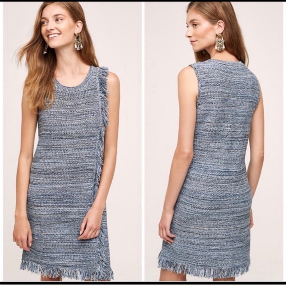 NWOT Anthropologie Holding Horses Tweed Dress